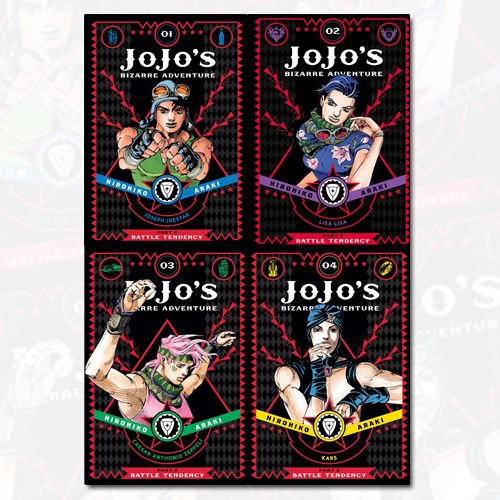 JoJo's Bizarre Adventure Part 2 Battle Tendency Vol 1-4 Collection 4 Books Bundle