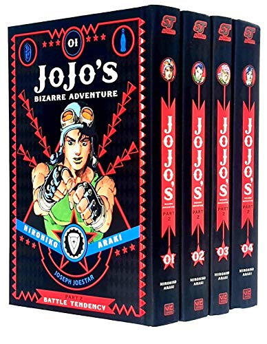 JoJo's Bizarre Adventure Part 2: Battle Tendency Volume 1-4 Books Collection Set