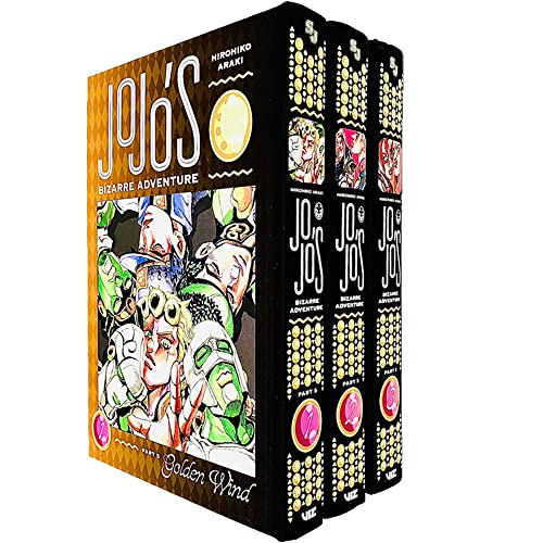 Jojos Bizarre Adventure Part 5 Golden Wind Vol 1-3 Collection 3 Books Set By Hirohiko Araki