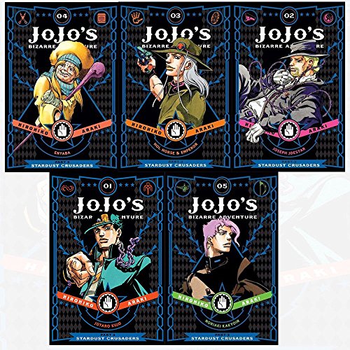 jojo's bizarre adventure part 3 stardust crusaders vol(1-5) collection 5 books set by hirohiko araki