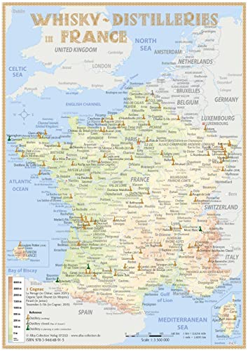 Whisky Distilleries France and BeNeLux - Tasting Map: The Whisky Landscape in Overview
