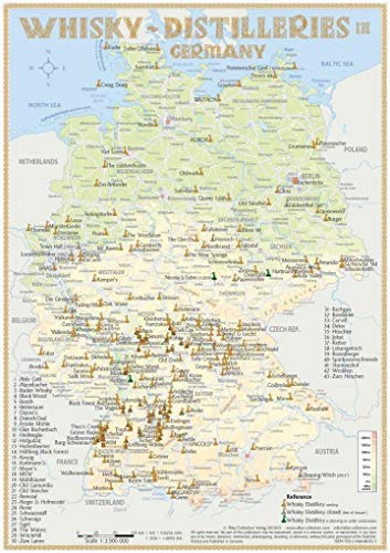 Alba-Collection Whisky Distilleries Map: Laminierte Tischkarte - Format 21 x 30 cm - Thematisch, Full Color, Coated Paper Alba-Collection Whisky Distilleries Map: Laminierte Tischkarte - Format 21 x 30 cm - Thematisch, Full Color, Coated Paper