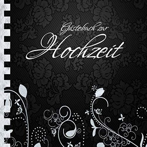 Gästebuch zur Hochzeit: Edles Cover in Schwarz & Silber I für 60 Gäste I für geschriebene Glückwünsche & die schönsten Fotos I Quadratisches Format I Softcover I Trauzeugen Geschenkidee zur Hochzeit von Independently published