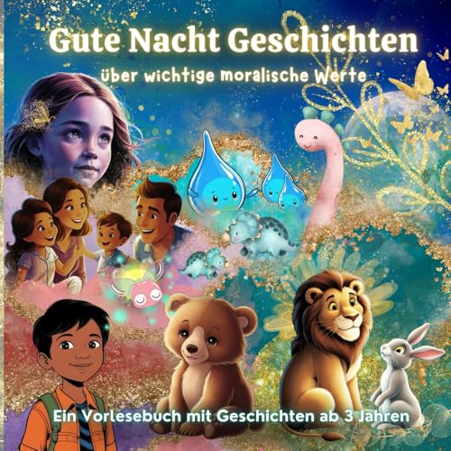 Gute Nacht Geschichten über wichtige moralische Werte und spirituelle Ansätze: Das Kinderbuch der anderen Art, gemeinsam kuscheln und was dabei lernen. von MVB