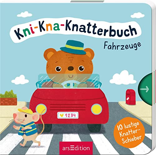 Kni-Kna-Knatterbuch – Fahrzeuge: Mit 10 lustigen Knatter-Schiebern | Hochwertiges Pappbilderbuch mit spannenden Schiebern und mechanischem Sound für Kinder ab 12 Monaten Kni-Kna-Knatterbuch – Fahrzeuge: Mit 10 lustigen Knatter-Schiebern | Hochwertiges Pappbilderbuch mit spannenden Schiebern und mechanischem Sound für Kinder ab 12 Monaten