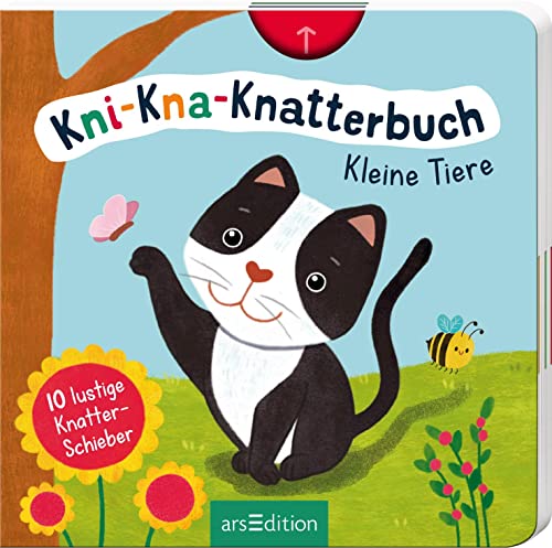 Kni-Kna-Knatterbuch – Kleine Tiere: Mit 10 lustigen Knatter-Schiebern | Hochwertiges Pappbilderbuch mit spannenden Schiebern und mechanischem Sound für Kinder ab 12 Monaten