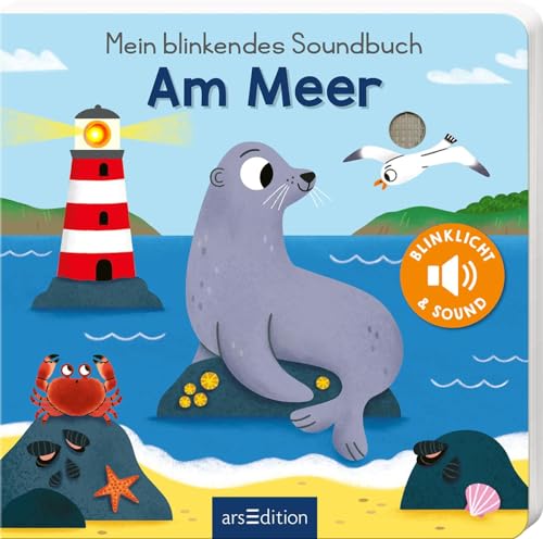 Mein blinkendes Soundbuch – Am Meer: Sound mit 1 LED | Innovatives Pappbilderbuch mit Sound und Licht für Kleinkinder ab 12 Monaten Mein blinkendes Soundbuch – Am Meer: Sound mit 1 LED | Innovatives Pappbilderbuch mit Sound und Licht für Kleinkinder ab 12 Monaten