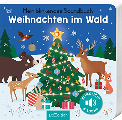 Mein blinkendes Soundbuch – Weihnachten im Wald: Sound mit 1 LED | Die innovative Soundreihe für die Allerkleinsten ab 12 Monaten Mein blinkendes Soundbuch – Weihnachten im Wald: Sound mit 1 LED | Die innovative Soundreihe für die Allerkleinsten ab 12 Monaten