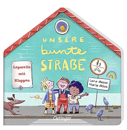 Unsere bunte Straße: Leporello mit Klappen. Schönes, formgestanztes Leporello-Kinderbuch mit Klappen als Spielkulisse aus sieben vielfältigen Häusern für Kinder ab 2 Jahren Unsere bunte Straße: Leporello mit Klappen. Schönes, formgestanztes Leporello-Kinderbuch mit Klappen als Spielkulisse aus sieben vielfältigen Häusern für Kinder ab 2 Jahren