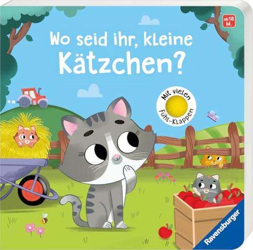 Wo seid ihr, kleine Kätzchen? Spielbuch mit vielen Stoff-Klappen, Kinderbuch ab 18 Monaten, Pappbilderbuch Wo seid ihr, kleine Kätzchen? Spielbuch mit vielen Stoff-Klappen, Kinderbuch ab 18 Monaten, Pappbilderbuch