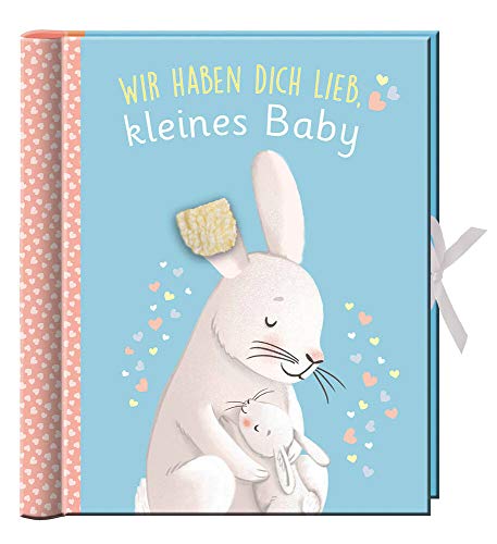 Wir haben dich lieb, kleines Baby: Erinnerungsalbum, Baby-Album für Junge oder Mädchen, mit vielen Einstecktaschen und Extras