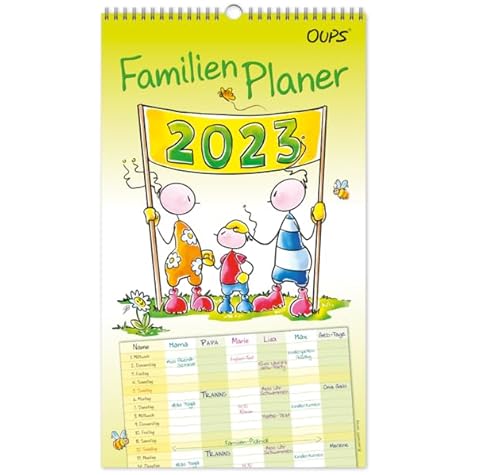 Oups Familienplaner 2023: Mit liebenswerten Gedanken vom kleinen Herzensbotschafter Oups