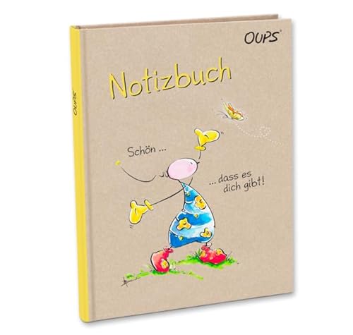 Oups Notizbuch - Gelb: Schön... dass es dich gibt!