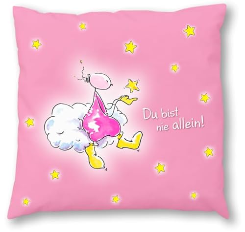 Oups-Zirbenkissen groß (30 x 30 cm) - rosa: Du bist nie allein!