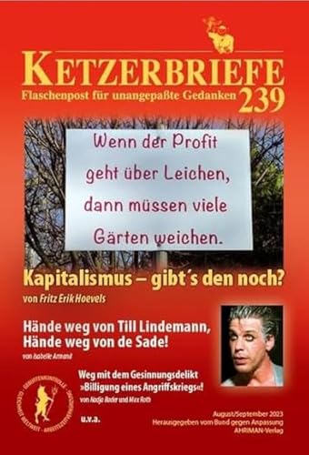 Kapitalismus – gibt´s den noch?: Ketzerbriefe 239 – Flaschenpost für unangepaßte Gedanken (Ketzerbriefe: Flaschenpost für unangepasste Gedanken. Sonderhefte) von AHRIMAN-Verlag