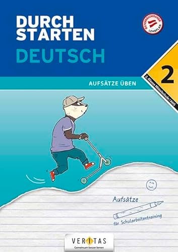 Durchstarten - Deutsch - Mittelschule/AHS - 2. Klasse: Aufsätze - Übungsbuch mit Lösungen