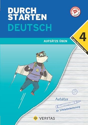 Durchstarten - Deutsch - Mittelschule/AHS - 4. Klasse: Aufsätze - Übungsbuch mit Lösungen