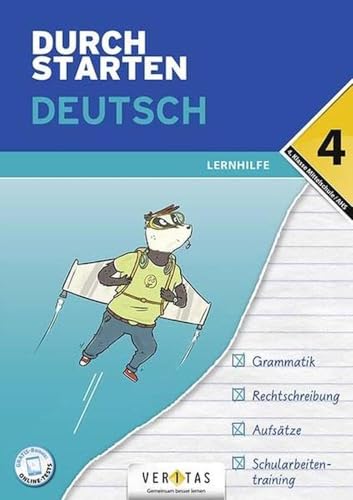 Durchstarten - Deutsch - Mittelschule/AHS - 4. Klasse: Lernhilfe - Übungsbuch mit Lösungen