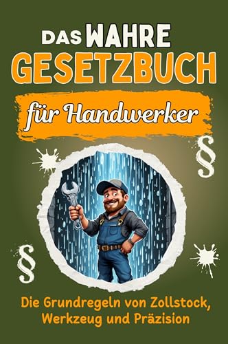 Das wahre Gesetzbuch für Handwerker: Die Grundregeln von Zollstock, Werkzeug und Präzision. Genial lustiges Humorbuch - Das perfekte Geschenk für Weihnachten und Geburtstag von FlipFlop