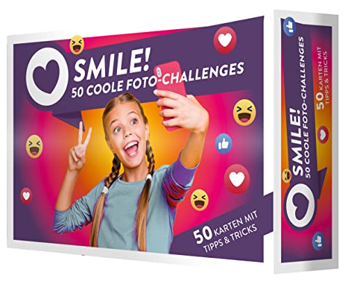 Smile! 50 coole Foto-Challenges: Spielerisches Fotografie-Wissen für Kinder ab 8 Jahren │ Mit Tipps, Tricks, Infos und Challenges für jeden Tag von Schwager & Steinlein Verlag GmbH