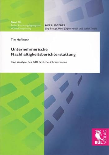 Unternehmerische Nachhaltigkeitsberichterstattung: Eine Analyse des GRI G3.1-Berichtsrahmens (Rechnungslegung und Wirtschaftsprüfung)
