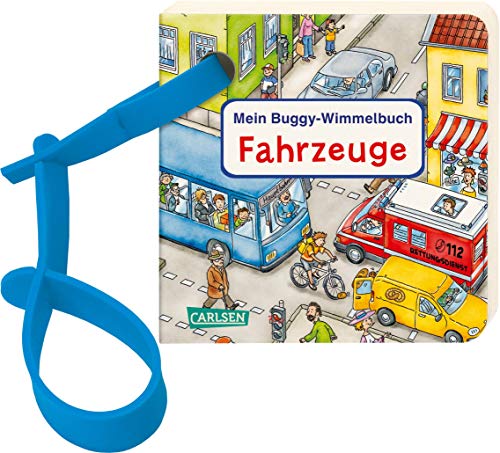 Buggy-Bücher: Mein Buggy-Wimmelbuch: Fahrzeuge: Stabiles Wimmelbilderbuch mit Buggyband ab 1 Jahr