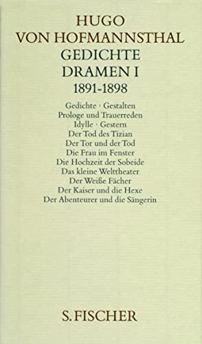 Gedichte. Dramen I. 1891-1898