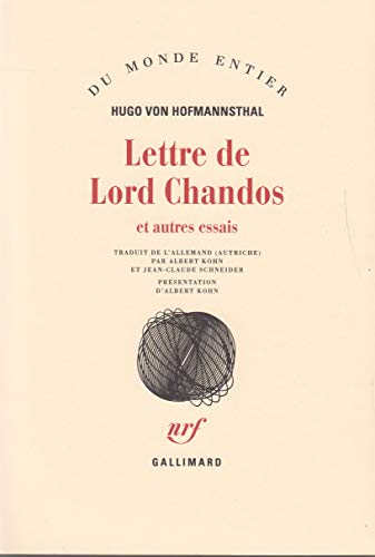 Lettre de Lord Chandos et autres essais