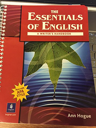 The Essentials of English: A Writer's Handbook (with APA Style); . von Pearson Education