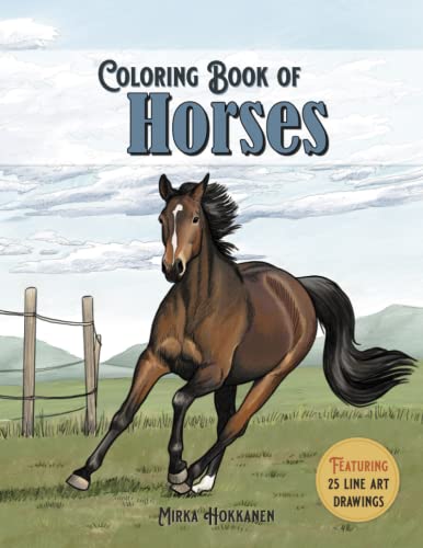 Coloring Book of Horses (Animal Coloring Books)