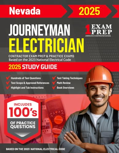 2025 Nevada Journeyman Electrician Exam Prep and Study Guide: Contractor Exam Preparation & Practice Exams Based on the 2023 National Electrical Code 2025 Nevada Journeyman Electrician Exam Prep and Study Guide: Contractor Exam Preparation & Practice Exams Based on the 2023 National Electrical Code von Independently published