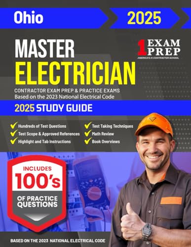 2025 Ohio Master Electrician Exam Prep and Study Guide: Contractor Exam Preparation & Practice Exams Based on the 2023 National Electrical Code 2025 Ohio Master Electrician Exam Prep and Study Guide: Contractor Exam Preparation & Practice Exams Based on the 2023 National Electrical Code von Independently published