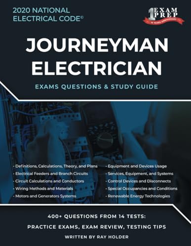 South Dakota 2020 Journeyman Electrician Exam Questions and Study Guide: 400+ Questions for study on the National Electrical Code South Dakota 2020 Journeyman Electrician Exam Questions and Study Guide: 400+ Questions for study on the National Electrical Code von Independently published