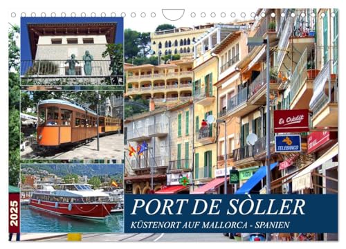 Port de Sóller - Küstenort auf Mallorca (Wandkalender 2025 DIN A4 quer), CALVENDO Monatskalender von CALVENDO