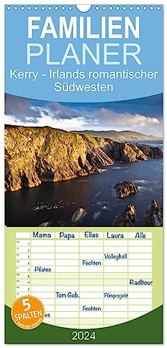 Familienplaner 2024 - Kerry - Irlands romantischer Südwesten mit 5 Spalten (Wandkalender, 21 cm x 45 cm) CALVENDO