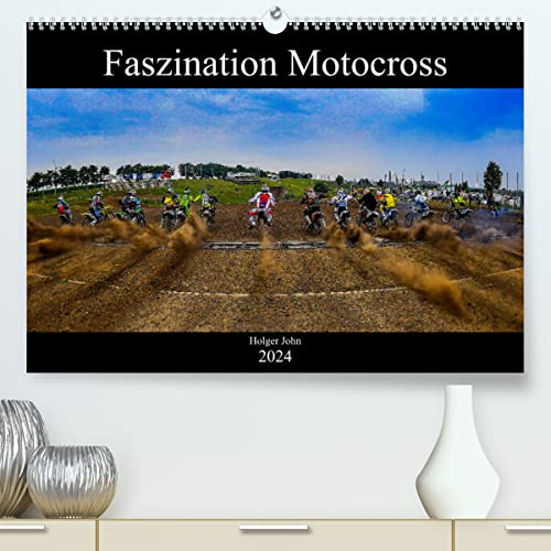 Blickpunkte Motocross (hochwertiger Premium Wandkalender 2024 DIN A2 quer), Kunstdruck in Hochglanz