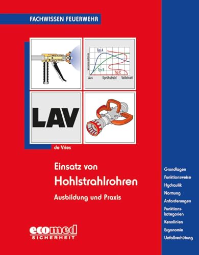 Einsatz von Hohlstrahlrohren: Ausbildung und Praxis - Funktionsweise - Hydraulik - Normung - Anforderungen - Funktionskategorie - Kennlinien - Ergonomie - Unfallverhütung (Fachwissen Feuerwehr) von ecomed
