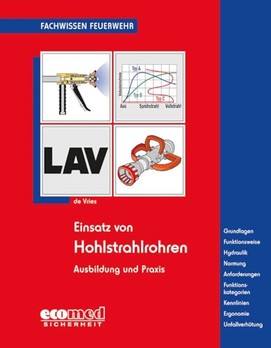 Einsatz von Hohlstrahlrohren: Ausbildung und Praxis - Funktionsweise - Hydraulik - Normung - Anforderungen - Funktionskategorie - Kennlinien - Ergonomie - Unfallverhütung (Fachwissen Feuerwehr)