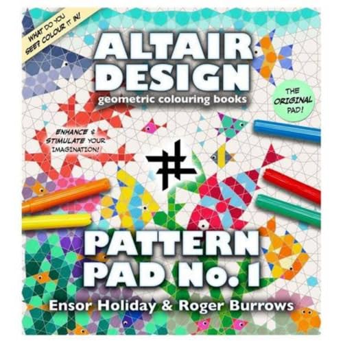 Altair Design Pattern Pad: Geometrical Colouring Book von Wooden Books