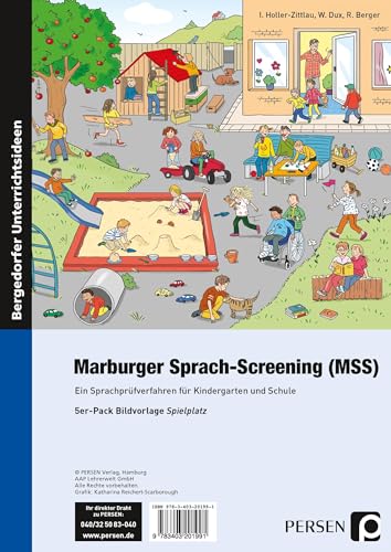 Marburger Sprach-Screening (MSS) - Bildvorlagen: Ein Sprachprüfverfahren für Kindergarten und Schule (1. Klasse/Vorschule)