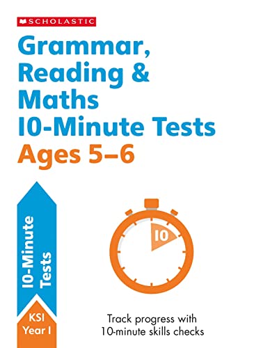 Quick test grammar, reading and maths activities for children ages 5-6 (Year 1). Perfect for Home Learning. (10 Minute SATs Tests)