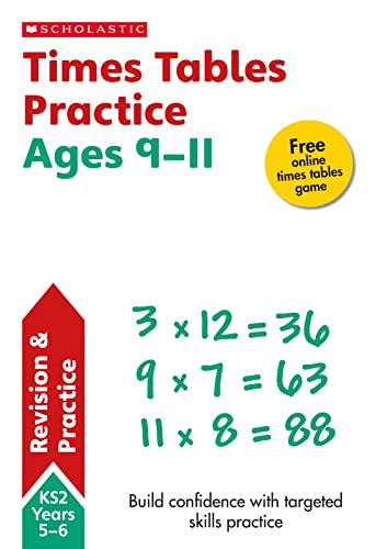 Times Tables Workbook for children Ages 9-11 with free online practice test (National Curriculum Times Tables)