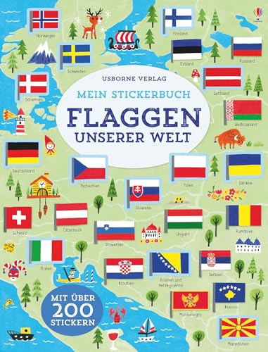 Mein Stickerbuch: Flaggen unserer Welt (Meine Stickerbücher) von Usborne