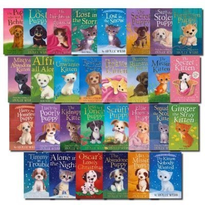 Holly Webb 30 Books Collection Set Puppy and Kitten - Animal Stories Pet Rescue Adventure Series