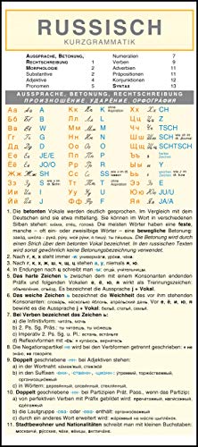Leporello: Russisch Kurzgrammatik – Die komplette Grammatik im Überblick