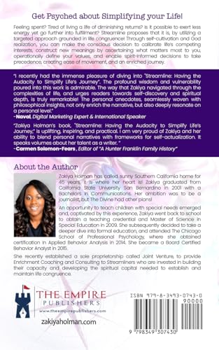 STREAMLINE Having the Audacity to Simplify Life's Journey von Empire Publishers