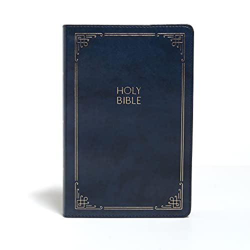 Holy Bible: KJV Personal Size Reference Bible, Navy Leathertouch