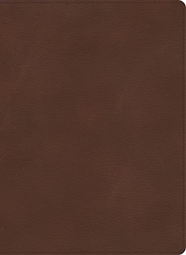 Holy Bible: KJV Single-column Wide-margin Bible, Brown Leathertouch