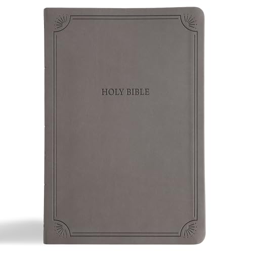 NASB Large Print Thinline Bible, Value Edition, Charcoal Leathertouch von Holman Bible Publishers