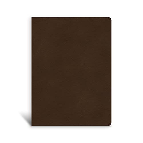 CSB Single-Column Wide-Margin Bible: Christian Standard Bible, Brown, Leathertouch